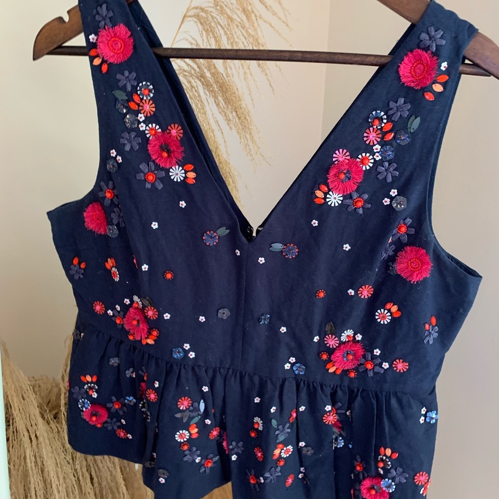 J.Crew Embroidered Top
